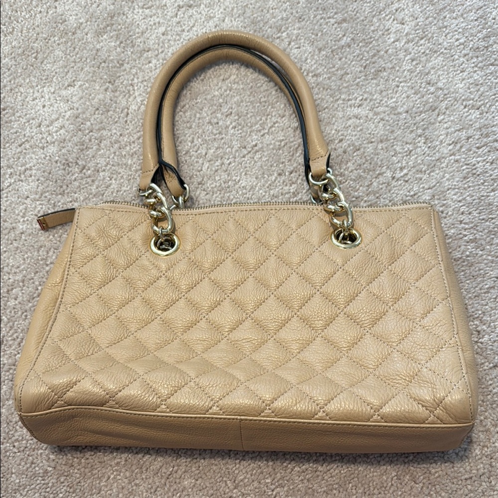 Calvin Klein Tan Quilted Handbag